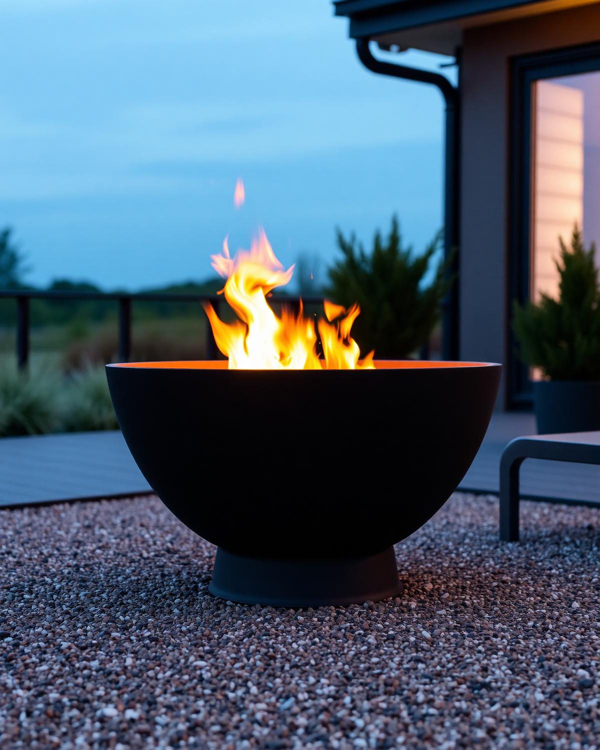 Feuerschalen — Szene aus der Lazuri-Home-Kollektion
